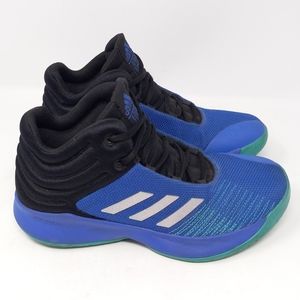 Adidas Kids 6 Pro Spark 2018 Basketball Shoes Blue B96479 Lace Up Boys Girls